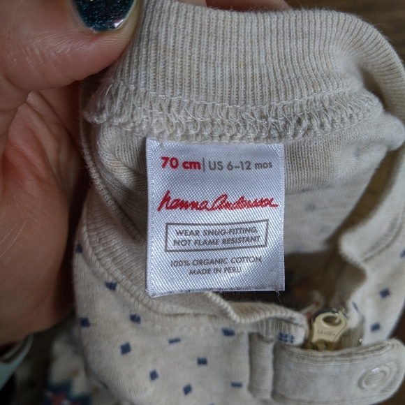 Hanna Andersson 6-12 m pajamas - Picture 2 of 2
